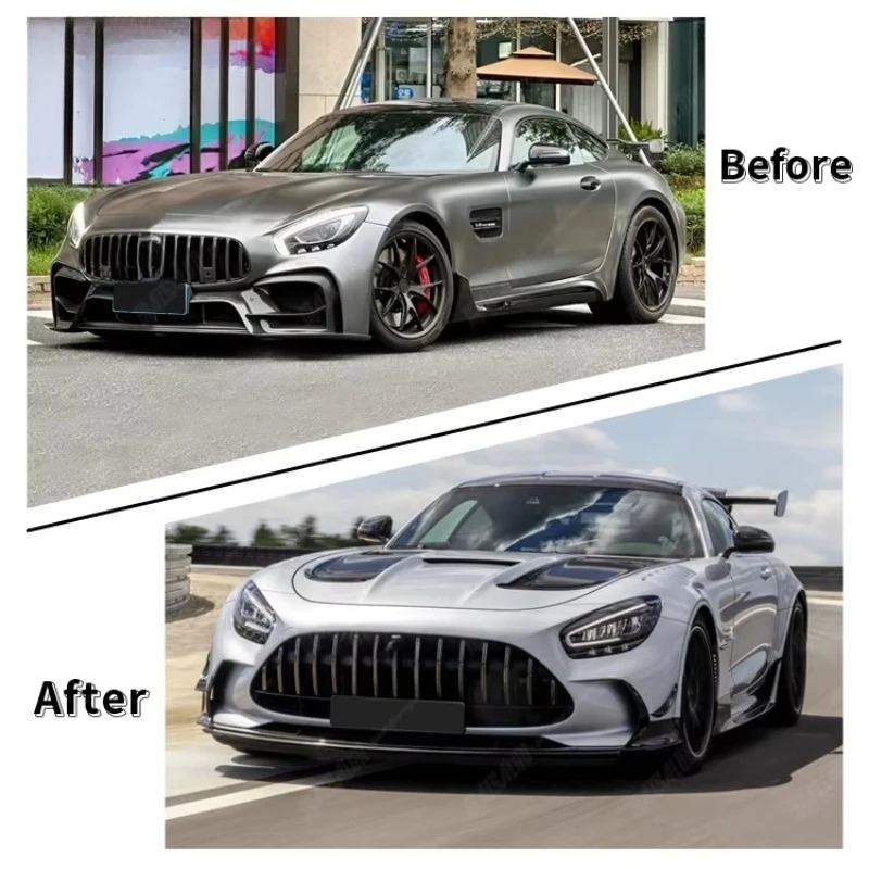 Automotive Spare Parts BS Style Half Carbon Fiber Body Kit Car Bumpers for  GT GTS Bodykit